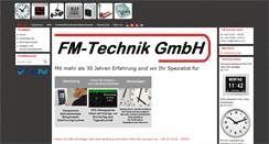 Desktop Screenshot of fmtechnik.com